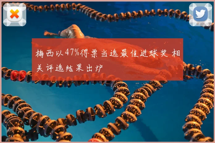 梅西以47%得票当选最佳进球奖 相关评选结果出炉